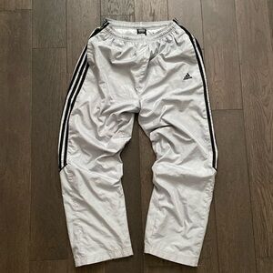 VINTAGE grey adidas straight leg trackpants